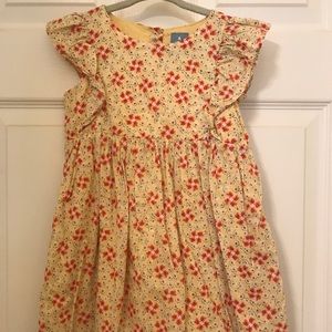 Girls yellow floral dress